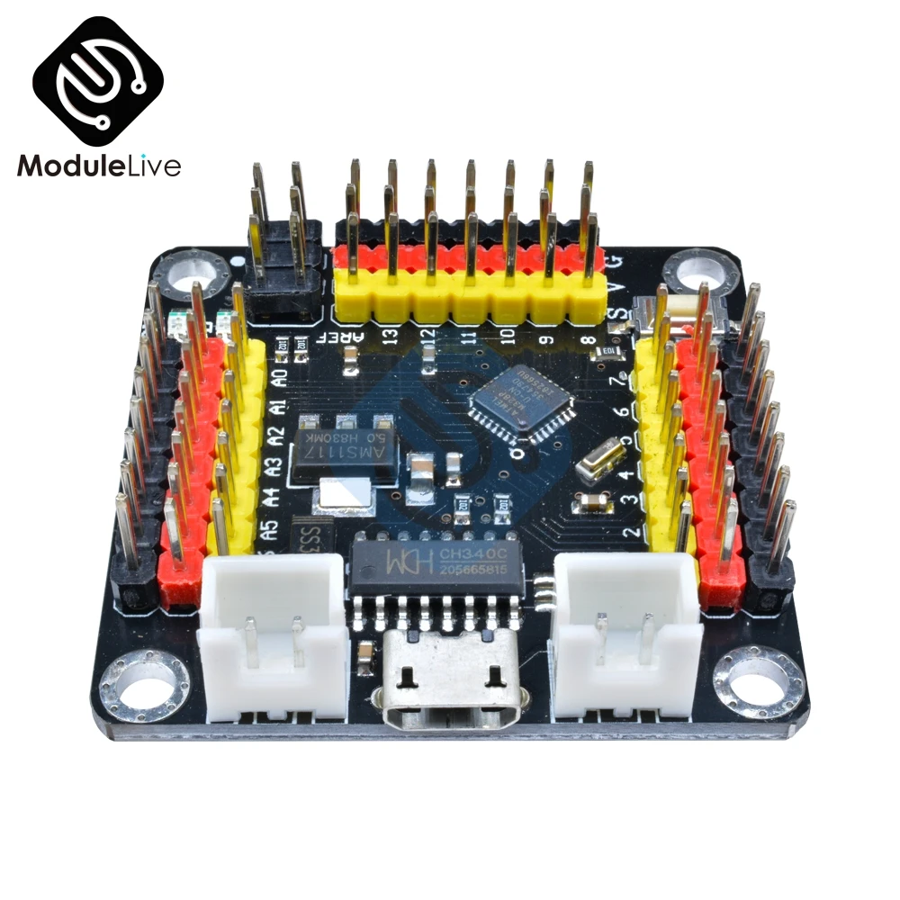 DM сильная серия спаянный модуль расширения CH340 ATMEGA328P NANO V3.0 заменяет FT232RL с USB