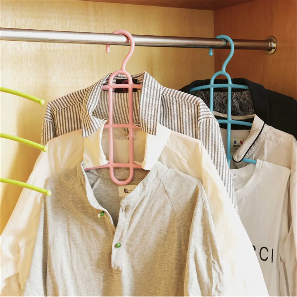 1 шт. 3 х слойная нескользящая пластиковая вешалка для одежды|Подставки хранения и