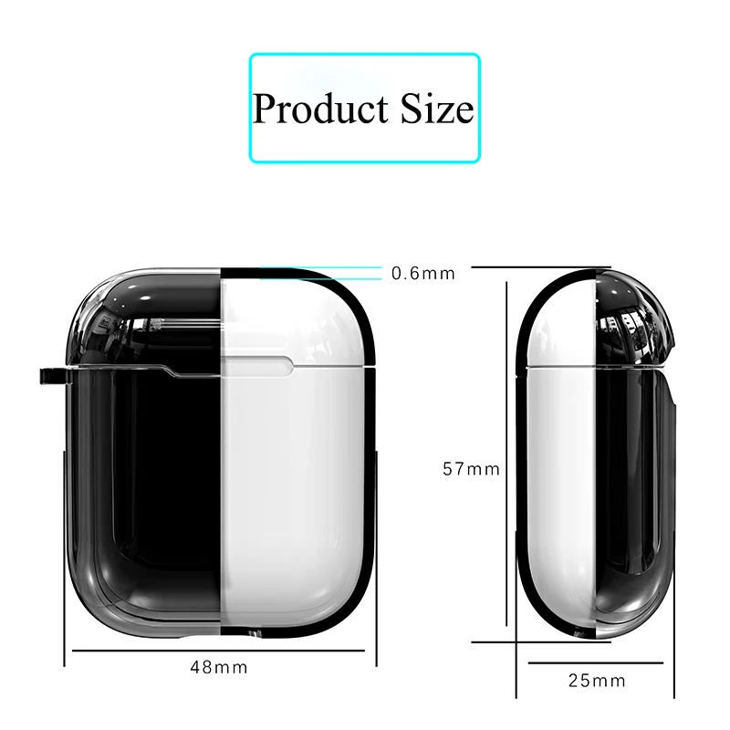 Покрытие для наушников для AirPods 1 2 чехол силиконовый мягкий резиновый полный защитный чехол для AirPods чехол мягкий чехол Модный чехол