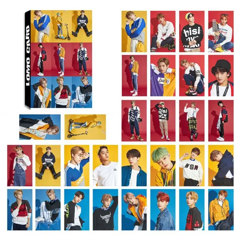Фотокарточки 30 шт./компл. KPOP NCT127 NCT U плакаты ЛОМО самодельные бумажные HD