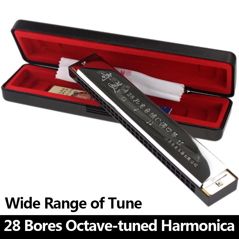 28 отверстий/отверстия октавы настроенный гармоника духовых гармошка