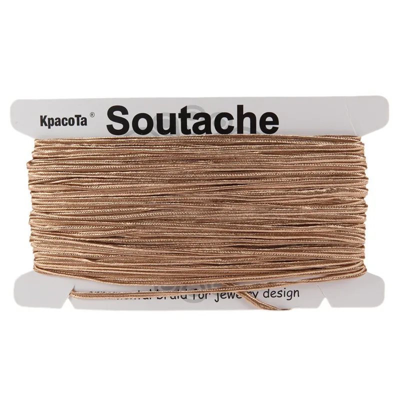 deep khaki KPacTa несколько цветов 34 ярда(31 м) Китайский Soutach цвета нейлоновая веревка Змеиный живот шнур DIY Изготовление ювелирных изделий Плетеный материал - Цвет: deep khaki