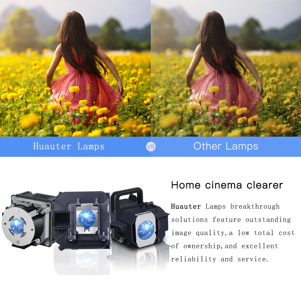 ELPLP80 V13H010L80 for EPSON EB-1420Wi/EB-1430Wi/EB-580/EB-580S/EB-585W/EB-585Wi/EB-585WS/EB-590WT Projector Lamp