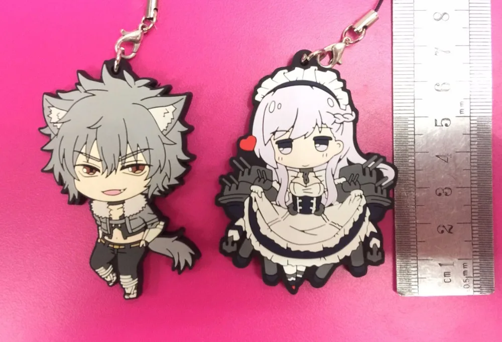 2 шт./лот Azur Lane оригинальный японский аниме Рисунок резиновый силиконовый