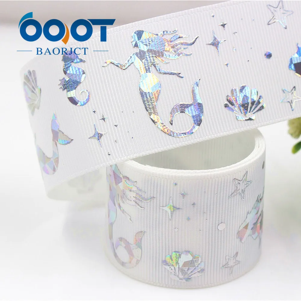 Лазерная Лента OOOT BAORJCT серебристая лента с принтом love 38 мм 10 ярдов для