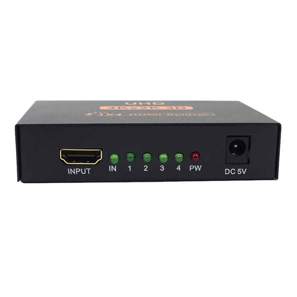 CARPRIE HDMI концентратор Черный Ultra HD 4K 4 порта сплиттер 1x4 ретранслятор усилитель 1080P 3D