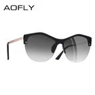 Женские солнцезащитные очки кошачий глаз AOFLY в стиле ретро с защитой UV400, A113