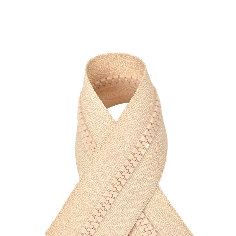 Beige Meetee 5/10 метров 5# разъемная застежка-молния смолы код со стандартом ISO в Гуанчжоу Китай открытая хвост Авто замок застежка-молния DIY Ручная работа аксессуары для подушек подарок головка слайдера - Цвет: Beige