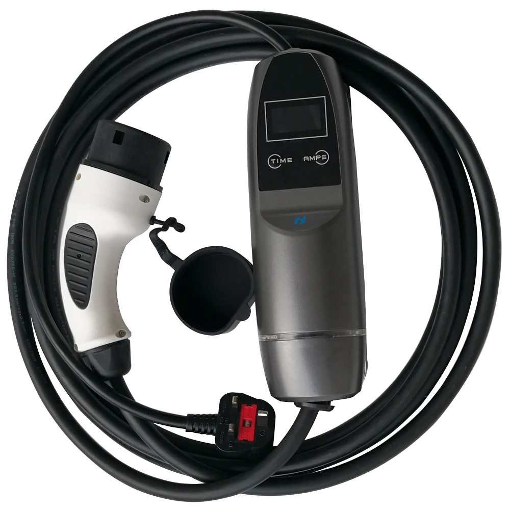 Khons EVSE IEC 62196 портативное зарядное устройство для электромобиля с английской