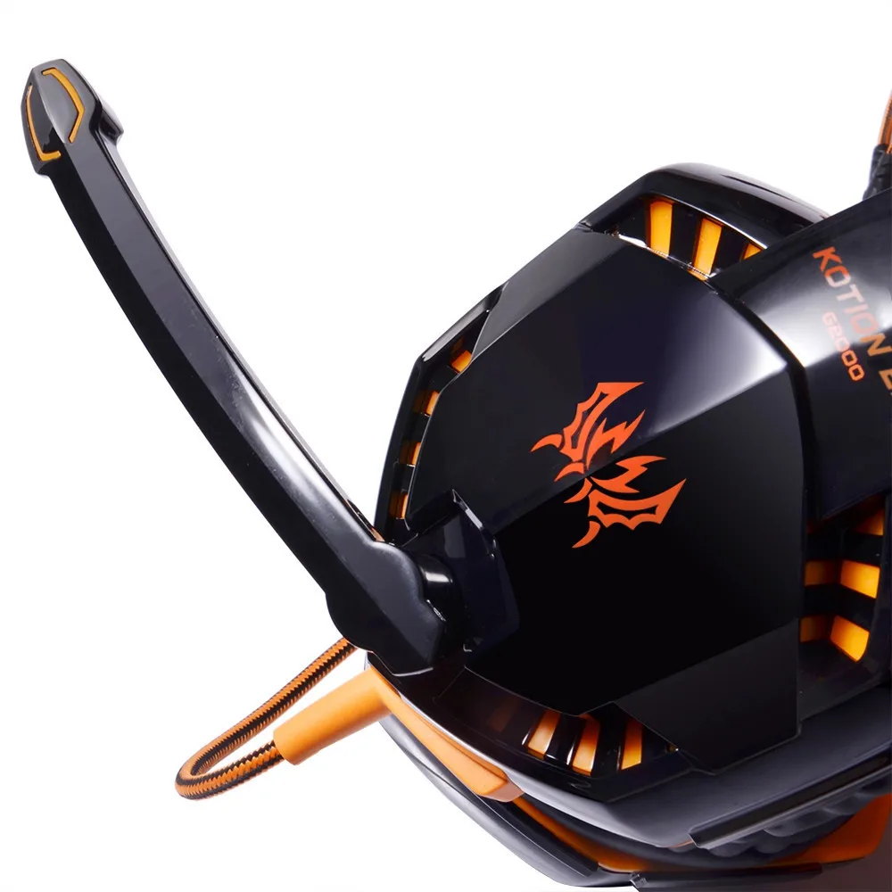 Kotion каждый G2000 игровой гарнитуры проводные наушники Gamer наушников С микрофоном LED