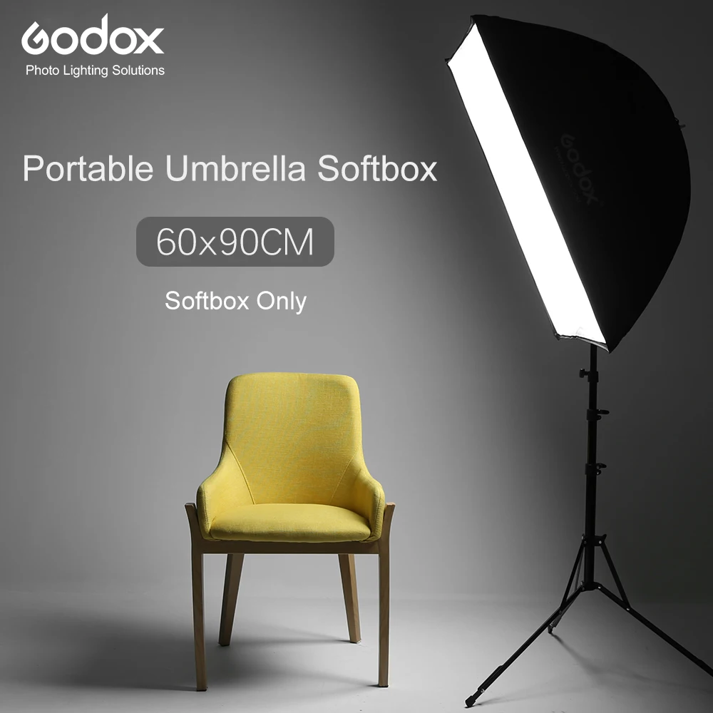 Портативный софтбокс Godox 60x90 см фото зонт 24 &quot* 35&quot отражатель для вспышки Speedlight