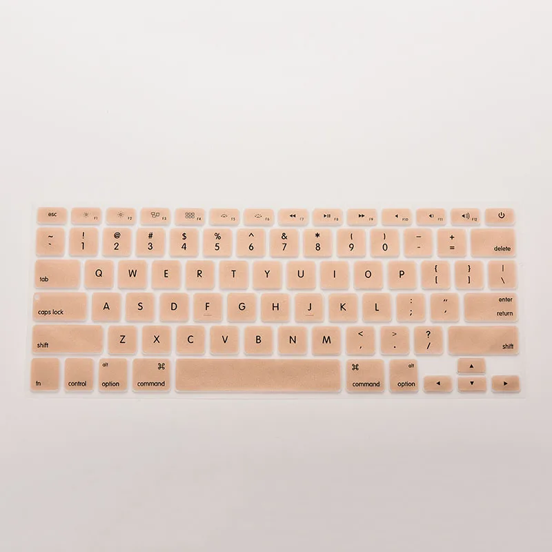 7 разноцветные силиконовые покрытие для клавиатуры для Apple Macbook Pro MAC 13 15 17 28,7 см x 11,9 см