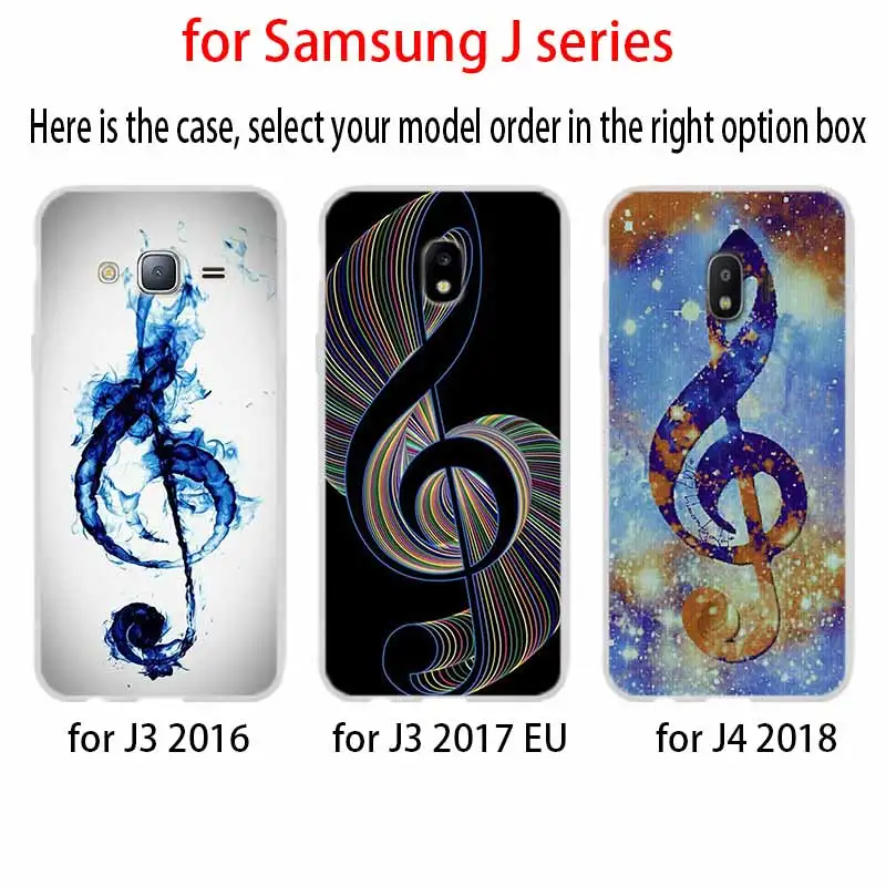 Телефон для Samsung Galaxy J6 J4 Plus J8 J3 J7 2018 J5 j7 2017 2016 j6 Prime чехол красивая музыка