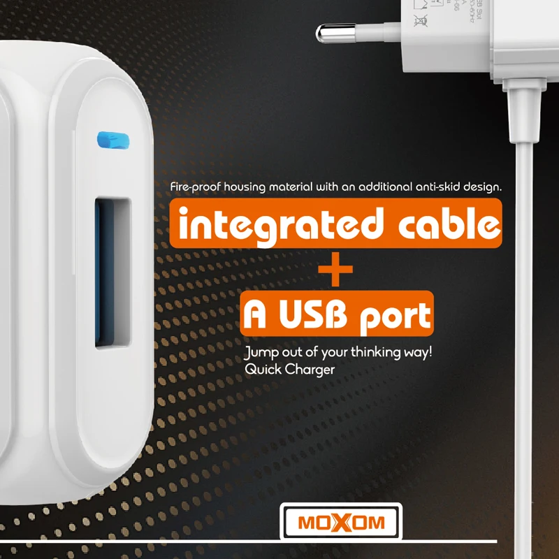 MOXOM двойное USB зарядное устройство для мобильного телефона EU вилка путешествий