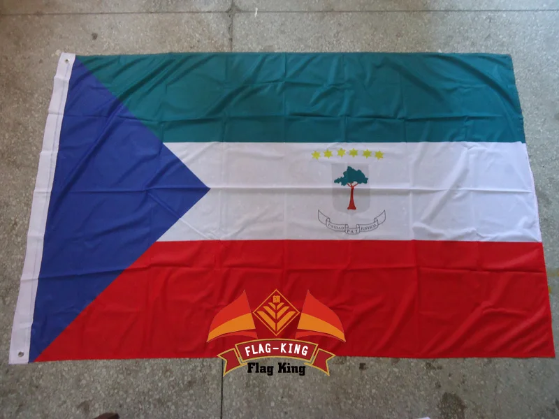 

Equatorial Guinea national flag,120g/m2 knitted polyster ,120*180CM,Windbreak, Anti-UV,Digital Printing,flag king