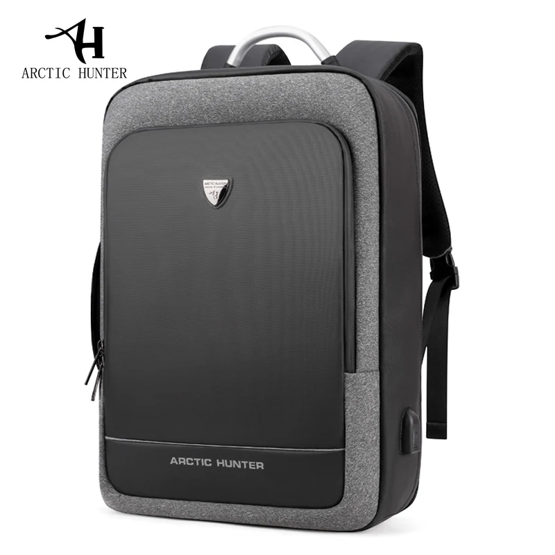 Рюкзак ARCTIC HUNTER USB, Мужская Многофункциональная портативная сумка/сумка на плечо для деловых поездок 15,6/17 дюймов, рюкзак для ноутбука, мужская сумка