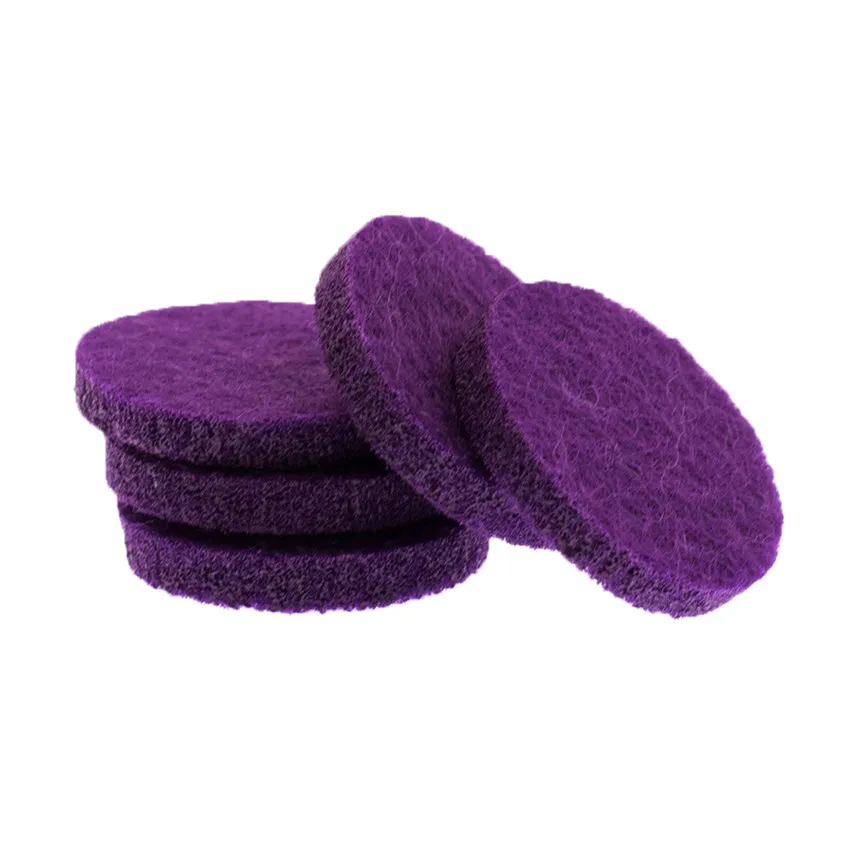 dark purple Новое поступление, 20 шт./лот, арома-войлочные подушечки, 22,5 мм, подходят для 30 мм, эфирное масло, автомобильный диффузор, парфюм, медальон, ювелирные изделия - Цвет: dark purple
