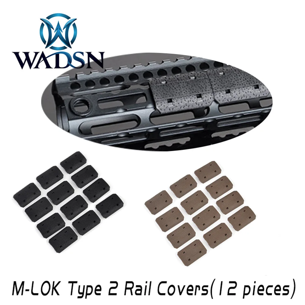 

WADSN Tactical Handguard Rail Cover For m-lok sysytem 12 piece Airsoft Mount Weaver M LOK Type Softair M4 AEG Hunting Accessory