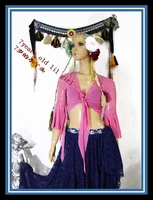 belly dance top transparent thin belly dance top with trumpet sleeves gypsy bohemia ce85 91