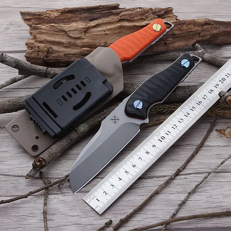 G10 карманный нож с ручкой TI-6AI-4V лезвием YX-2001 фиксированным TC4 тактика Подарочный