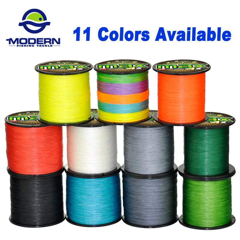 

1000M MODERN Fishing Rope Brand Super Strong Japan Multifilament PE Braided Fishing Line 4 Strands 8 10 20 30 40 60 80LB