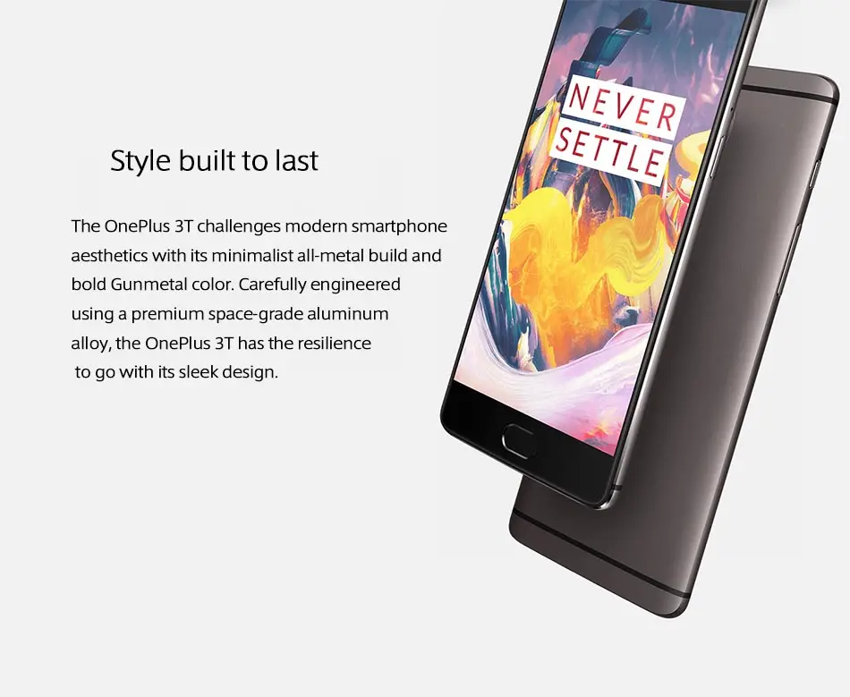 Oneplus 3T A3010 Dual SIM мобильный телефон 5.5Inch1080x1920 6 ГБ ОЗУ 128 ГБ ROM Snapdragon821 Quad Core NFC 3400 мА/ч, Callphone