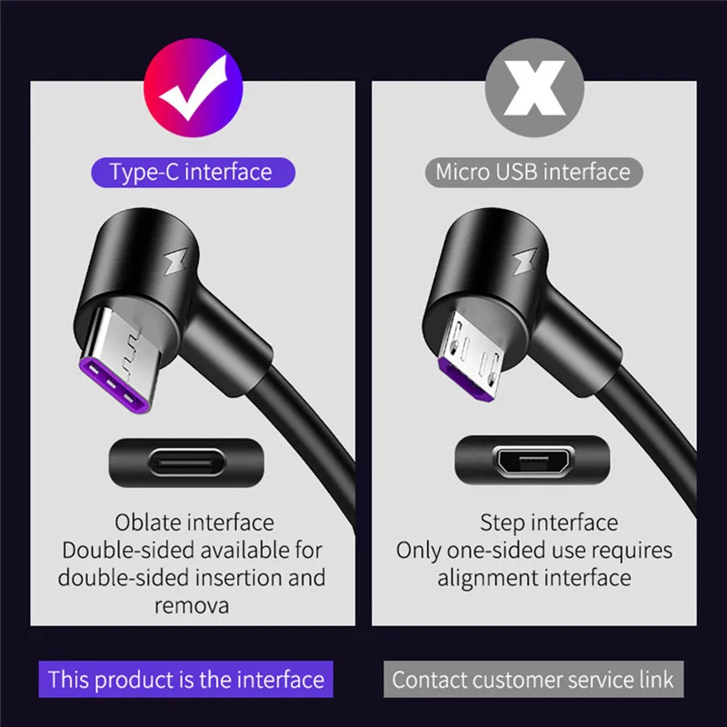 5A usb type-C кабель 1 м 2 м 3 м круглая головка 90 градусов быстрая зарядка кабель type-C для Xiaomi huawei P30 P20 mate 20 Pro