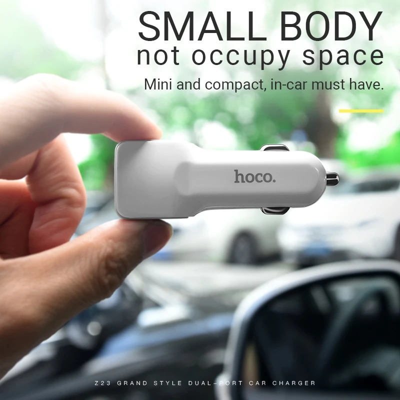 hoco автомобильное зарядное устройство двойной usb порт адаптер для зарядки