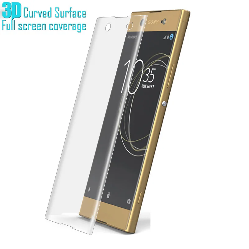 Полная защита экрана 3D мягкая пленка для Sony Xperia XA1 Plus XZ1 Compact XZ Premium Ultra XA X Performance (без