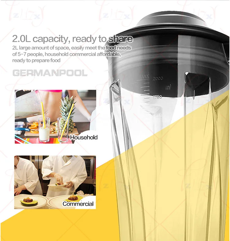 2L Multi-functional Juicer Fruit Vegetable Juice Extractor with Food Mixing /Milk Shake/Solid Food/Juicing PRO - 10S | Бытовая техника