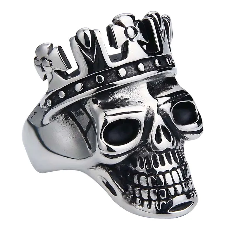 Мужское кольцо в стиле хип хоп из нержавеющей стали|ring jewelry|skull ring bikerring biker |