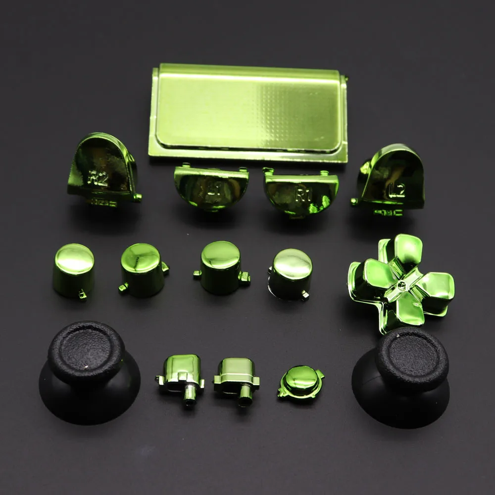 Хромированные Твердые ABXY L2 R2 пусковые кнопки аналоговые стики Стик для большого