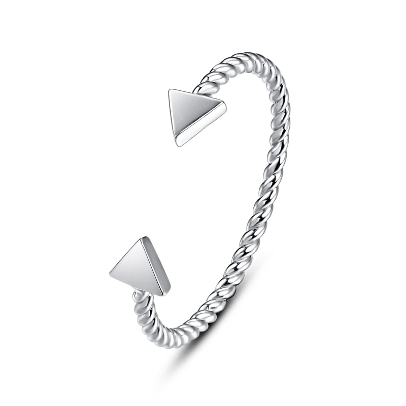 JQUEEN Изогнутые двойные кольца с кубическим цирконием Женские свадебные украшения Подарок 925 Серебряное обручальное кольцо Бесплатная доставка.