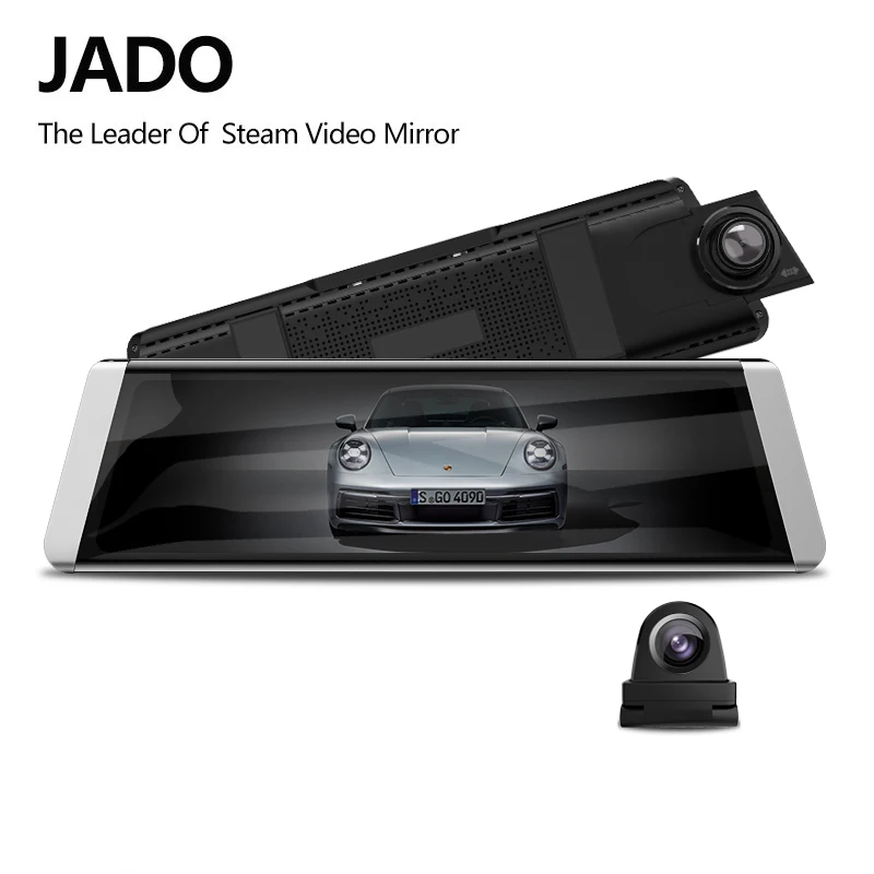JADO D800s X3 поток зеркало заднего вида LDWS gps трек 10 ips сенсорный экран Full HD 1080P Автомобильный видеорегистратор