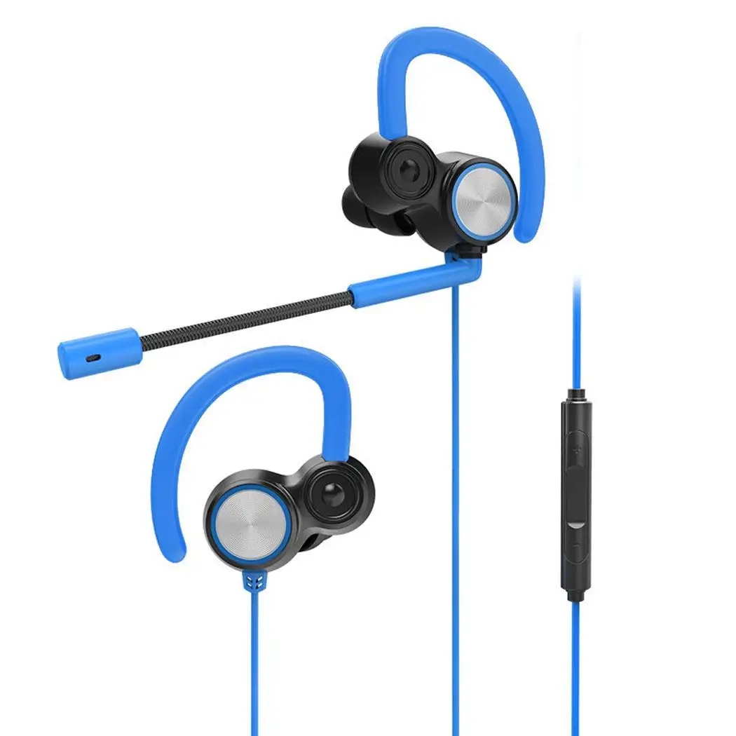 General Gaming Wired Earbuds Dynamic Ear Lightweight comfortable to wear Hooks Casual Music Headphones with Mic | Электроника