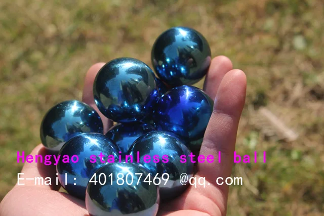 38 mm in diameter Blue stainless steel ball,hollow ball,decoration ball,Interior furnishing articles, garden decoration