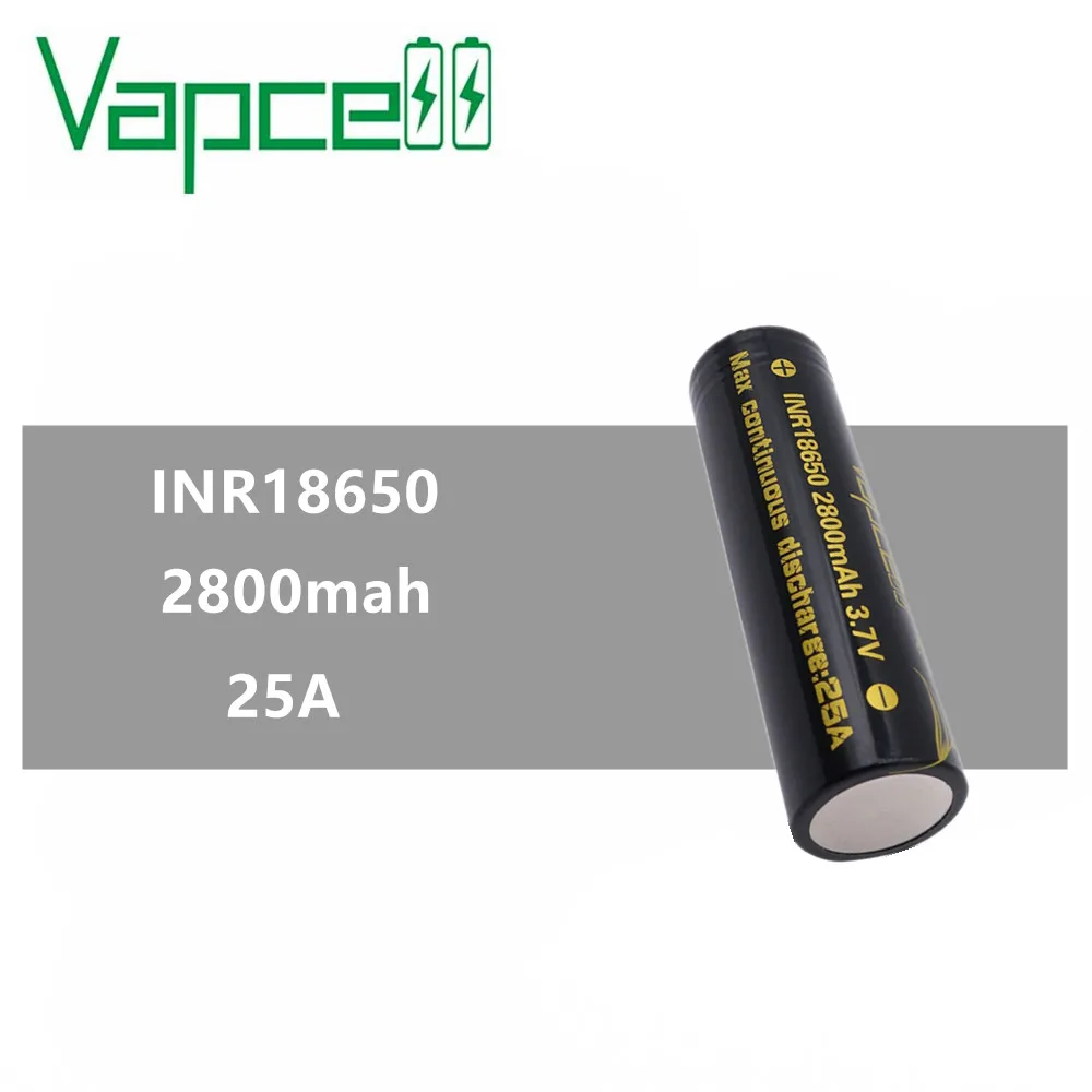 Перезаряжаемая литиевая батарея VAPCELL INR 18650 2800 мАч 25 А VTC5D 1 шт.|Перезаряжаемые