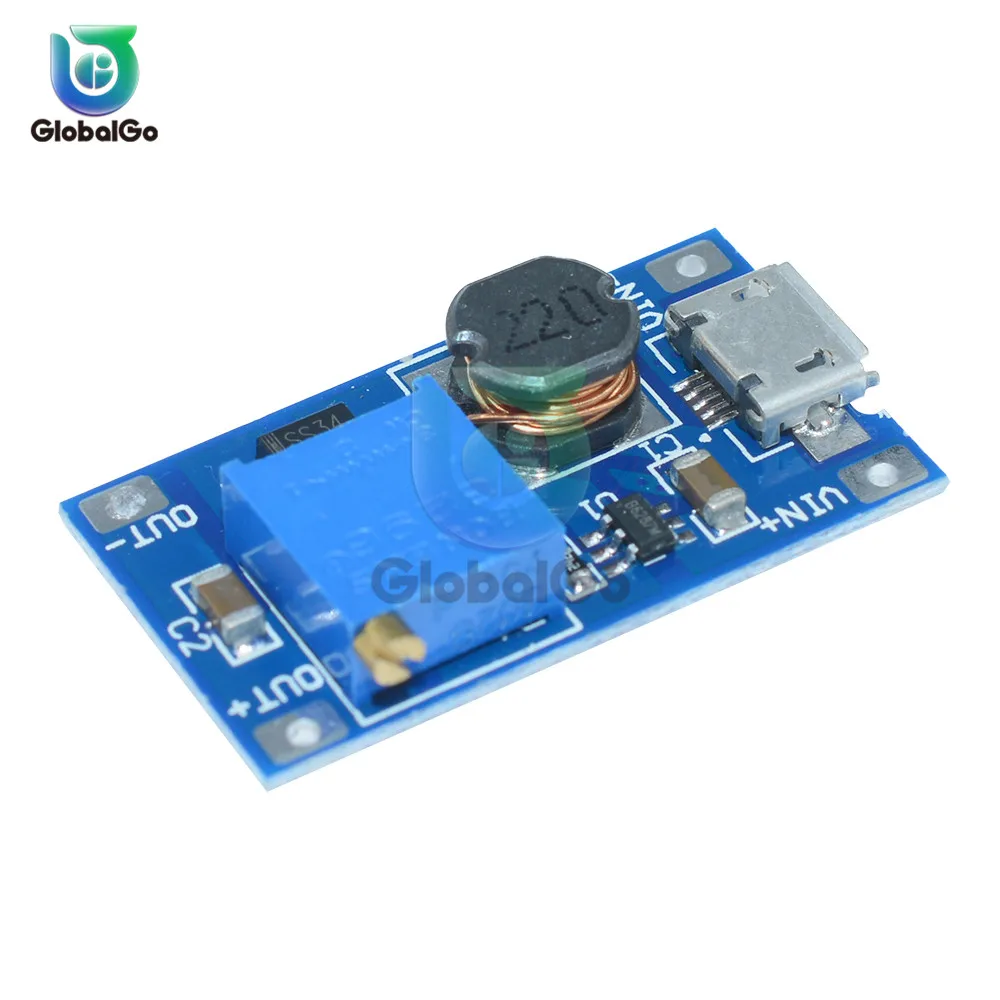 MT3608 dc повышающий преобразователь Booster Micro USB модуль питания повышающая плата Макс
