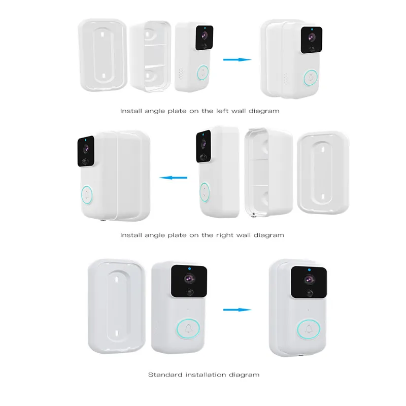 

Smart Doorbell B60 1080P Video Doorbell Wireless HD Video Intercom Infrared Night Vision PIR Motion Detection WiFi Doorbell