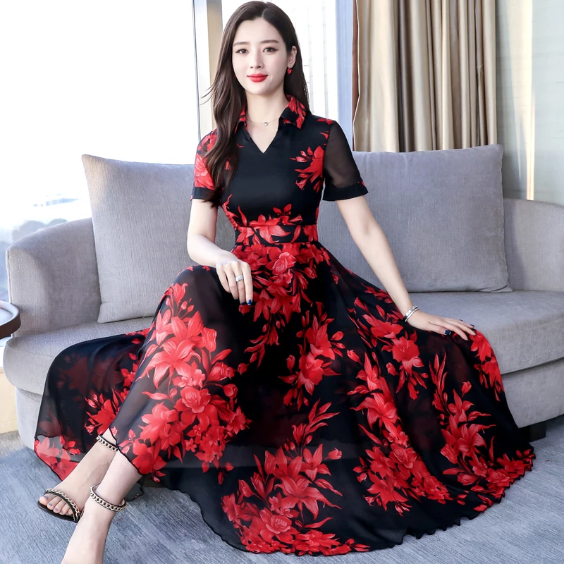 Женское винтажное вечернее платье длинное Праздничное Платье макси с цветочной