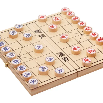 Игра в китайские шахматы Xiangqi портативная игра магнитный складной стол для