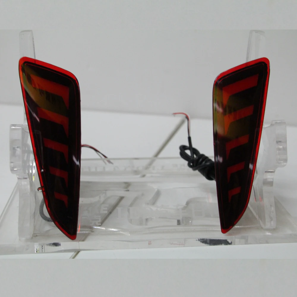 castaleca 1 pair LED Daytime Running DRL Turning Signal fog lamp Auto Rear Bumper Brake Lights For Toyota CHR C HR 2016 2017 | Автомобили
