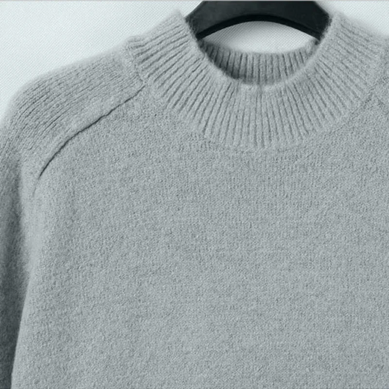 New Autumn Winter Women Sweater Plus Size Fashion Slim O-Neck MD-Long Style Render Knitted For Large Pullovers 5XL | Женская одежда