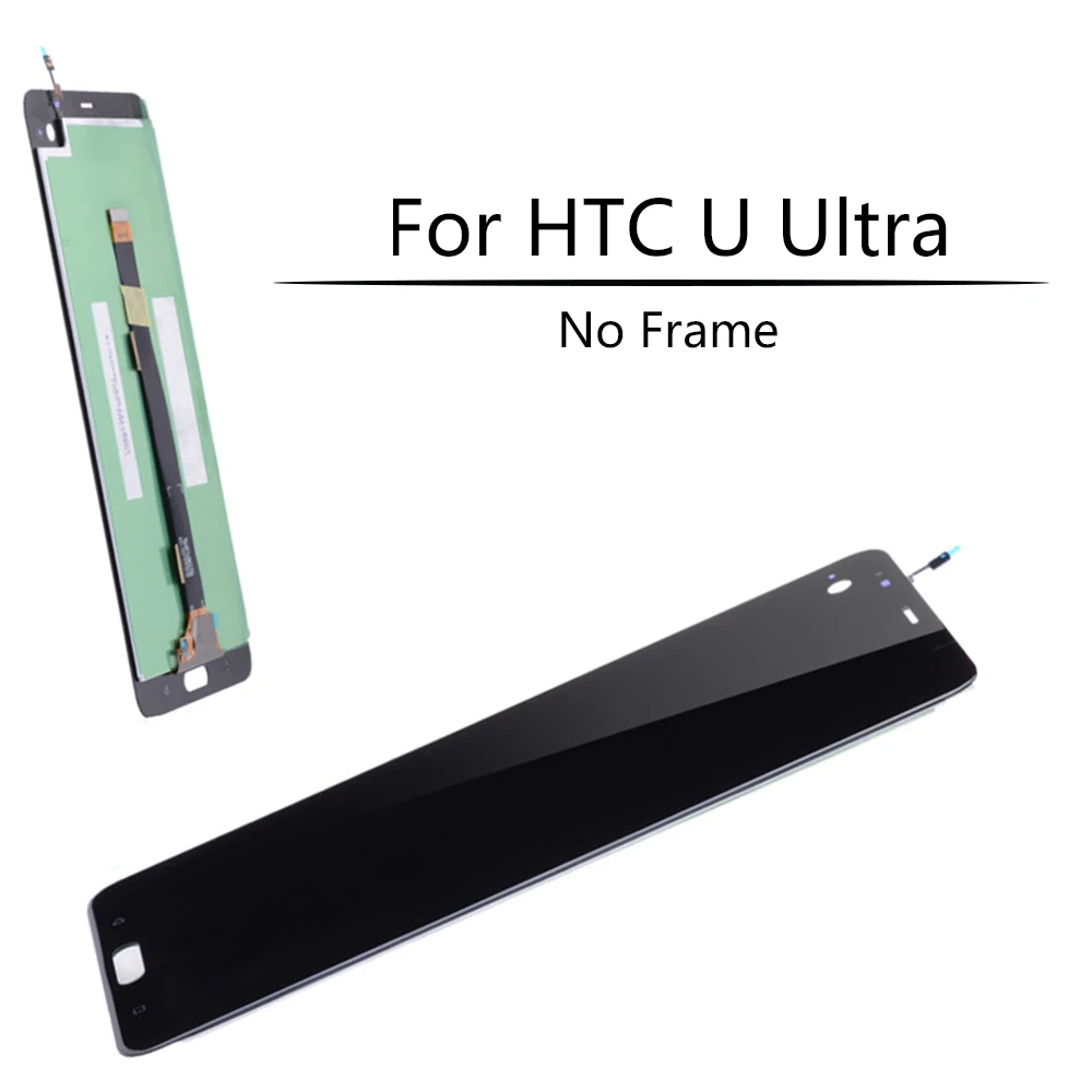 Оригинальный ЖК дисплей 5 7 дюйма для HTC U ULtra с рамкой замены дисплея Ultra U|Сенсорные