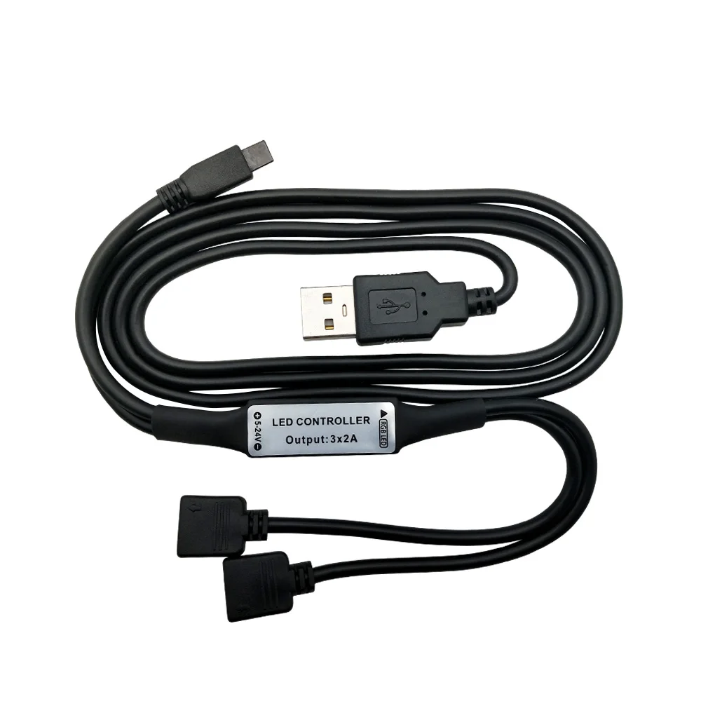 RGB контроллер для постоянного тока 5 в 12 В 24 в USB Светодиодная лента 24 ключа ИК-пульт дистанционного управления светодиодный контроллер для домашнего ТВ украшения