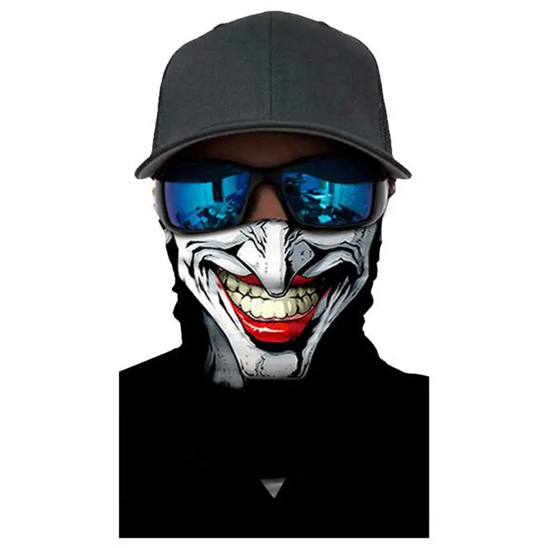 Хэллоуин лицо Щит Бесшовные летние головной убор шеи гаитер шарф Половина лица