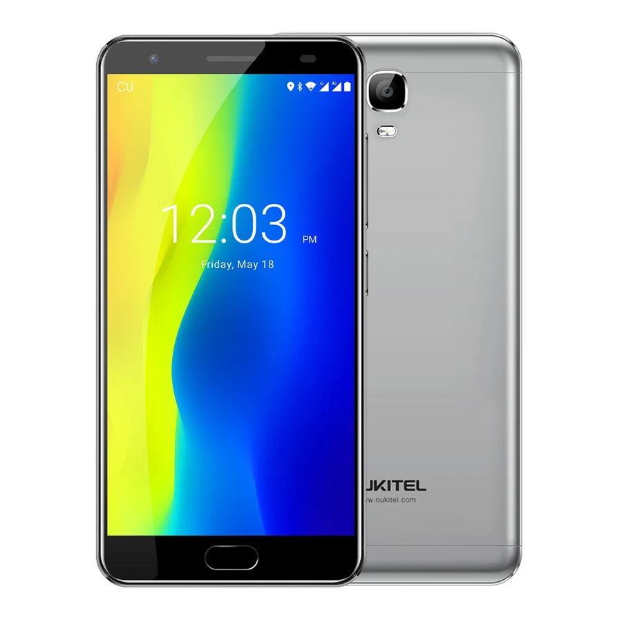 Оригинальный мобильный телефон Oukitel K6000 Plus на базе процессора MTK6750T Octa Core с экраном 5,5 дюйма FHD 1920x1080, 4 ГБ оперативной памяти и 64 ГБ встроенной памяти, сканером отпечатков пальцев и быстрой зарядкой 12V/2A.