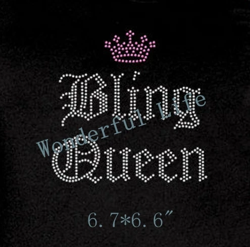 YX фабрика горячей фиксации Стразы теплопередачи дизайн bling queen Корона