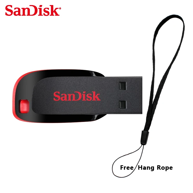 SanDisk Cruzer Лезвия CZ50 USB Flash Drive 128 ГБ 64 ГБ 32 Г 16 ГБ 8 ГБ Pen Drives USB 2.0 Поддержка официальная проверки