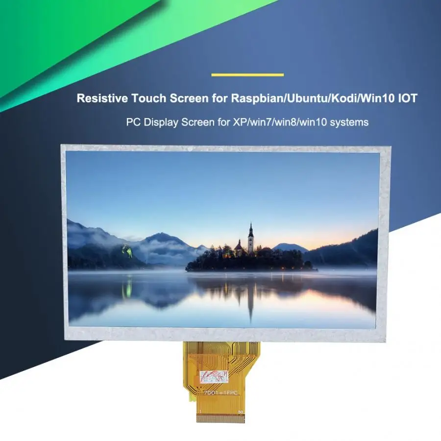 7 дюймовый резистивный Стандартный экран для Raspberry Pi ЖК дисплей высокой четкости